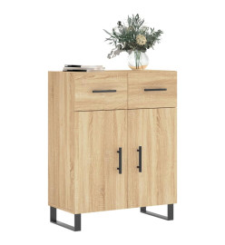 Buffet chêne sonoma 69,5x34x90 cm bois d'ingénierie