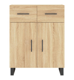 Buffet chêne sonoma 69,5x34x90 cm bois d'ingénierie