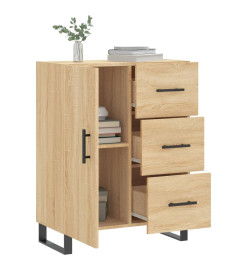 Buffet chêne sonoma 69,5x34x90 cm bois d'ingénierie