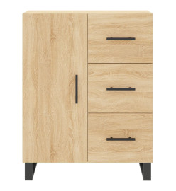 Buffet chêne sonoma 69,5x34x90 cm bois d'ingénierie