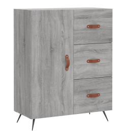 Buffet sonoma gris 69,5x34x90 cm bois d'ingénierie