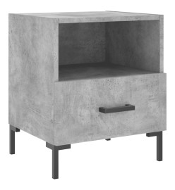 Table de chevet gris béton 40x35x47,5 cm bois d’ingénierie