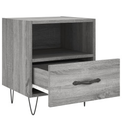 Tables de chevet 2 pcs gris sonoma 40x35x47,5 cm