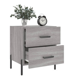 Tables de chevet 2 pcs gris sonoma 40x35x47,5 cm