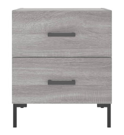 Tables de chevet 2 pcs gris sonoma 40x35x47,5 cm