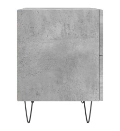 Table de chevet gris béton 40x35x47,5 cm bois d’ingénierie