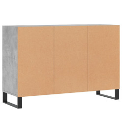 Buffet gris béton 103,5x35x70 cm bois d'ingénierie