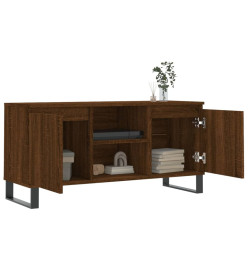 Meuble TV chêne marron 104x35x50 cm bois d'ingénierie