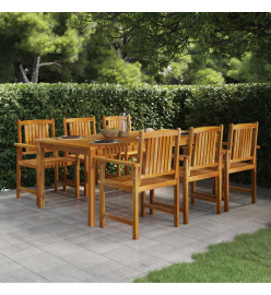 Ensemble de salle à manger de jardin 7 pcs Bois d'acacia massif