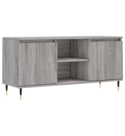 Meuble TV sonoma gris 104x35x50 cm bois d'ingénierie