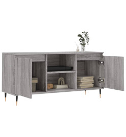 Meuble TV sonoma gris 104x35x50 cm bois d'ingénierie