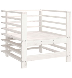 Chaises de jardin et coussins lot de 2 blanc bois de pin massif