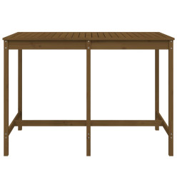 Table de jardin marron miel 159,5x82,5x110cm bois massif de pin