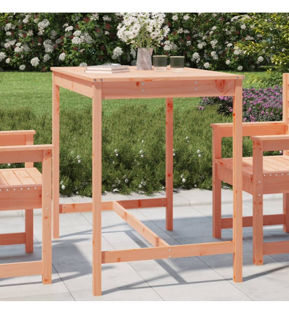 Table de jardin 121x82,5x110 cm bois massif de douglas