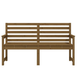 Banc de jardin marron miel 159,5x48x91,5 cm bois de pin massif