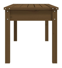 Banc de jardin marron miel 109x44x45 cm bois de pin massif