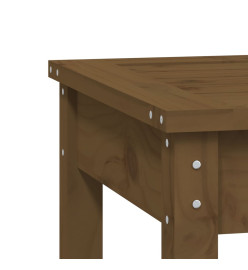 Banc de jardin marron miel 109x44x45 cm bois de pin massif