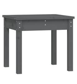 Banc de jardin gris 50x44x45 cm bois massif de pin