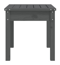 Banc de jardin gris 50x44x45 cm bois massif de pin