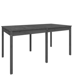 Table de jardin gris 159,5x82,5x76 cm bois massif de pin