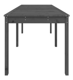 Table de jardin gris 159,5x82,5x76 cm bois massif de pin