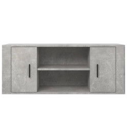 Meuble TV Gris béton 100x35x40 cm Bois d'ingénierie