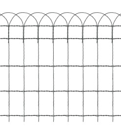 Bordure de pelouse Fer enduit de poudre 25x0,65 m