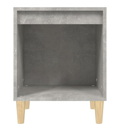 Tables de chevet 2 pcs Gris béton 40x35x50 cm