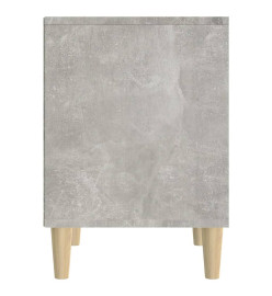 Tables de chevet 2 pcs Gris béton 40x35x50 cm