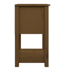 Table de chevet Marron miel 40x35x61,5 cm Bois de pin solide