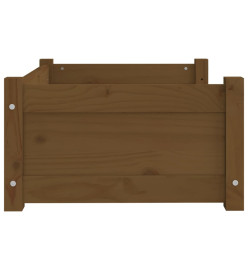 Lit pour chien Marron miel 65,5x50,5x28 cm Bois de pin solide