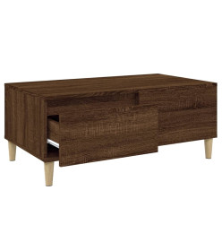 Table basse Chêne marron 90x50x36,5 cm Bois d'ingénierie