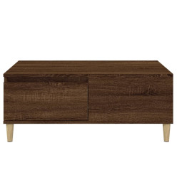 Table basse Chêne marron 90x50x36,5 cm Bois d'ingénierie