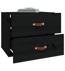 Tables de chevet murales 2 pcs Noir 50x36x40 cm