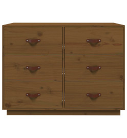 Buffet Marron miel 100x40x75 cm Bois massif de pin