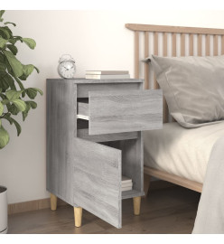 Tables de chevet 2 pcs sonoma gris 40x35x70 cm