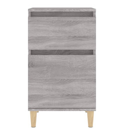 Tables de chevet 2 pcs sonoma gris 40x35x70 cm