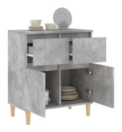 Buffet Gris béton 60x35x70 cm Bois d'ingénierie