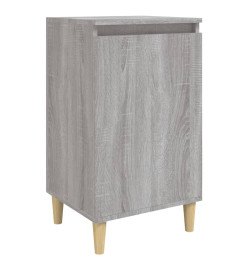 Table de chevet sonoma gris 40x35x70 cm bois d'ingénierie