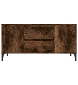 Meuble TV Chêne fumé 102x44,5x50 cm Bois d'ingénierie