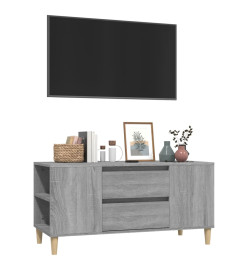 Meuble TV Sonoma gris 102x44,5x50 cm Bois d'ingénierie