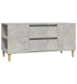 Meuble TV Gris béton 102x44,5x50 cm Bois d'ingénierie