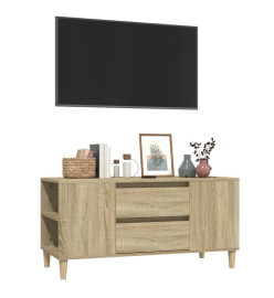 Meuble TV Chêne sonoma 102x44,5x50 cm Bois d'ingénierie