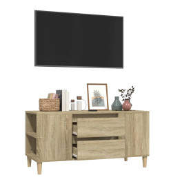 Meuble TV Chêne sonoma 102x44,5x50 cm Bois d'ingénierie