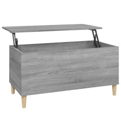 Table basse Sonoma gris 90x44,5x45 cm Bois d'ingénierie