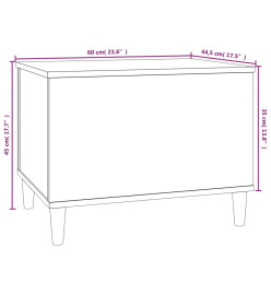 Table basse Chêne marron 60x44,5x45 cm Bois d'ingénierie