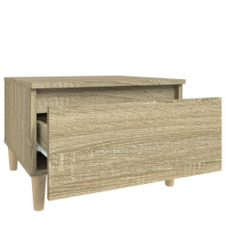 Table d'appoint Chêne sonoma 50x46x35 cm Bois d'ingénierie