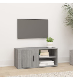 Meuble TV Sonoma gris 80x31,5x36 cm Bois d'ingénierie