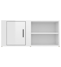 Meubles TV 2 pcs Blanc brillant 80x31,5x36 cm Bois d'ingénierie