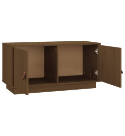 Meuble TV Marron miel 80x34x40 cm Bois de pin massif